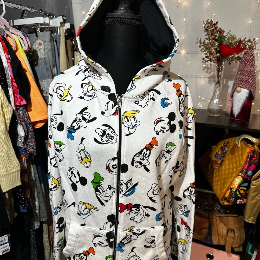 Disney White Cartoon Character Jacket